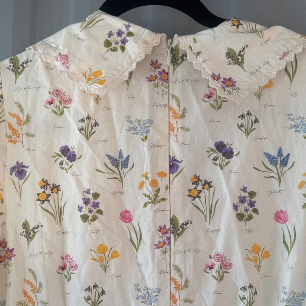 Ivy City Co Cream Floral Midi Dress - Picture 8 of 12